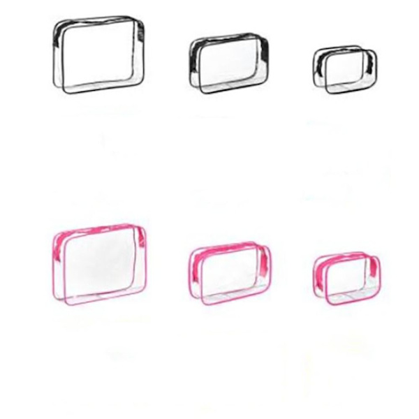 Clear Travel Toalettpåse Clear Wash Pouch 3 - high quality 3