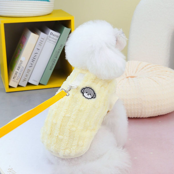 Pet Fleece-liivi Pienet koiranvaatteet KELTAINEN - varastossa yellow M