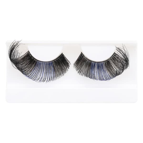 Colored Lashes Eyelashes BLACK&BLUE - varastossa black&blue