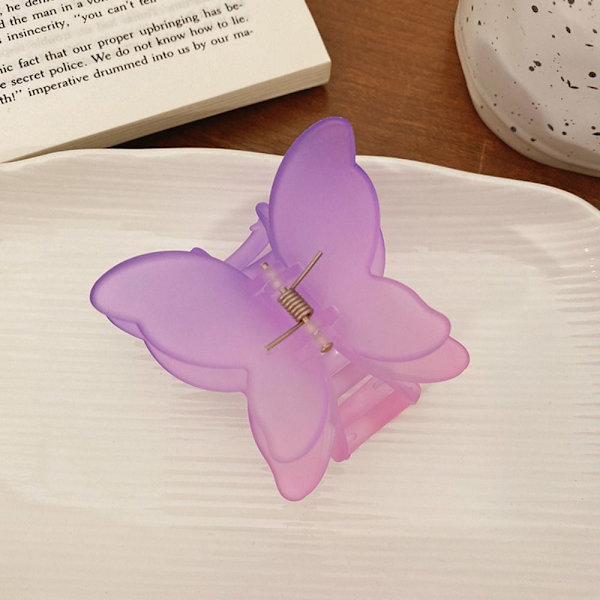 Naisten Hair Claw Butterfly Hairpin PURPLE - korkea laatu purple