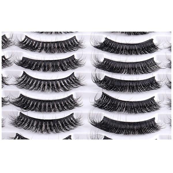 14 paria tekoripsiä Faux Mink Lashes - spot ale