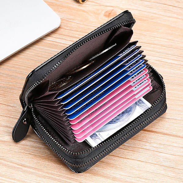 Monitoimikotelo korttipidike all-in-one laukku RFID-demagnetisoitumisen ja varkaudenesto - varastossa black