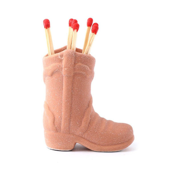 Cowboy Boot Tändstickshållare ORANGE - high quality Orange