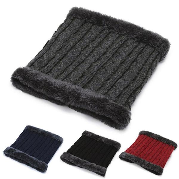 Stickad halsduk tjock halsring NAVY - high quality navy