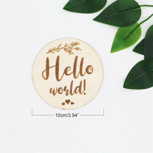 6PCs/Box Wooden Baby Milestone Cards Månatliga födelsekort - on stock Style B