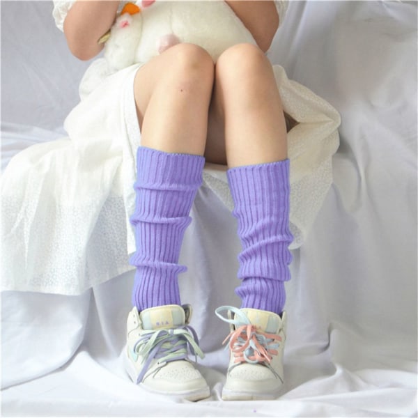 Leg Warmers Calf Socks PURPLE - spot ale purple