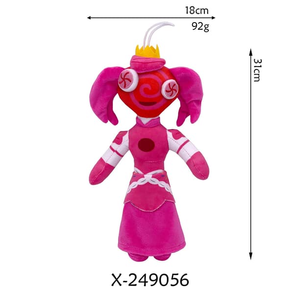 Magisk Digital Cirkus Animation Clown Drottning Plyschdocka Barnpresent-Grumpy krokodil Grumpy crocodile