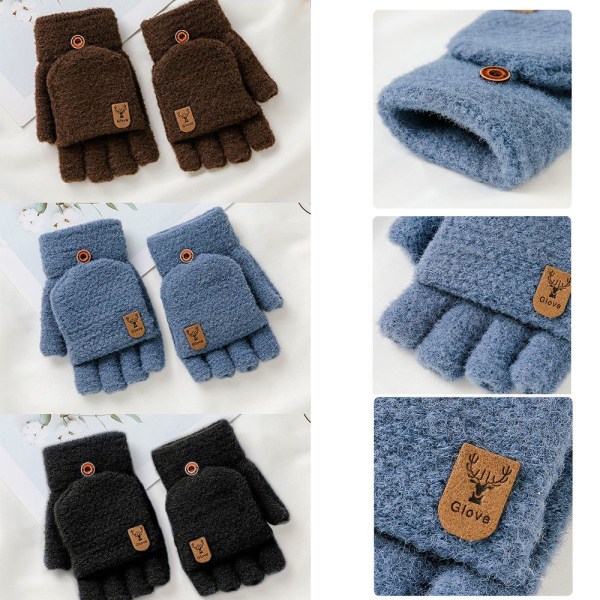 Flip Mittens fingerlösa handskar MÖRKGRÅ - on stock