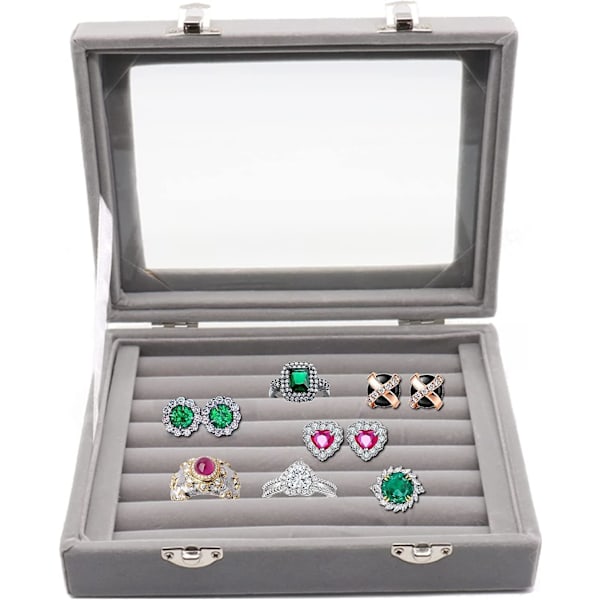 Ring Box för förvaring Smycken Organizer Örhängehållare Ring Box - high quality