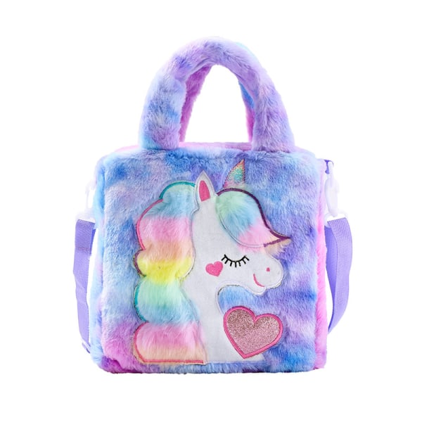 flickor barn handväska unicorn messenger bag - spot försäljning