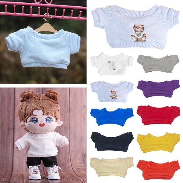 20 cm T-paita nuken vaatteisiin Cartoon doll - varasto 4