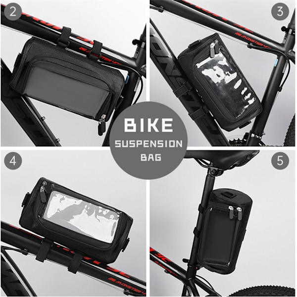 Axelväska Fritidsryggsäck SVART - on stock Black