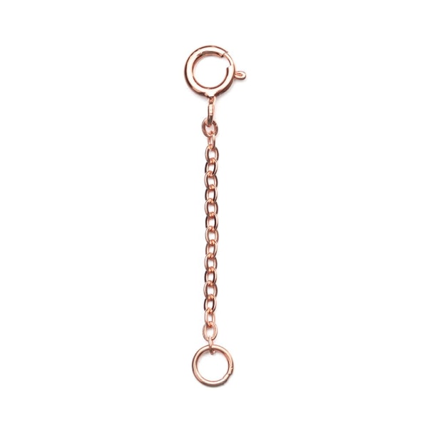 Förlängare säkerhetskedja förlängare för armband halsband ROSE GULD - spot försäljning