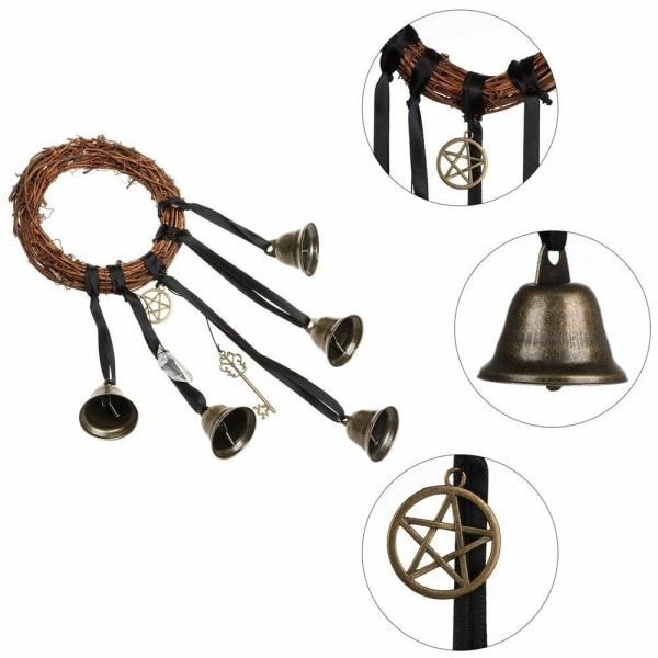 Rotting Ring Wind Chimes Vägghängande Kvinnor Witch Windall Vine - spot sales B