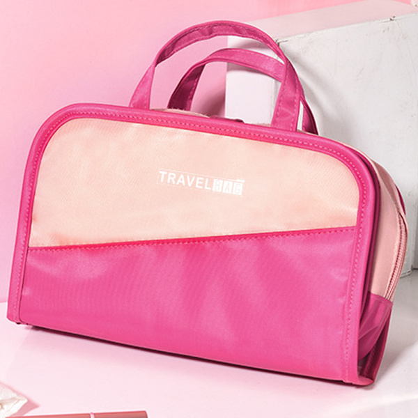 Travel Toiletry Bag Organizer Women Cosmetic Storage Bag - spot-myynti rose beige