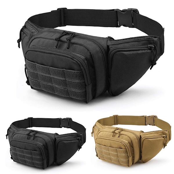 Fanny Pack Tactical Zipper Military Tactical Waist Bag Kannettava - spot-myynti black