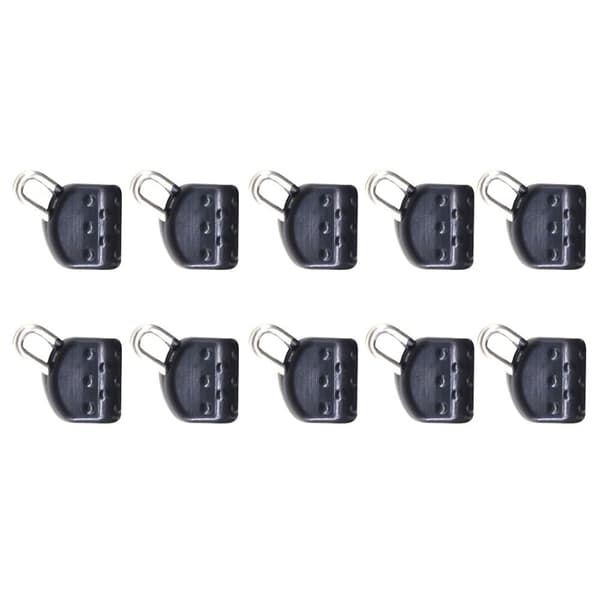 20kpl Abo Float Connectors Clear Snap BLACK - spot ale Black