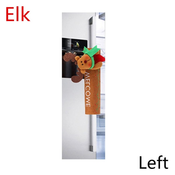 Jul Kylskåp Handtagsöverdrag Jultomten Mikrovågsugn ELK - stock