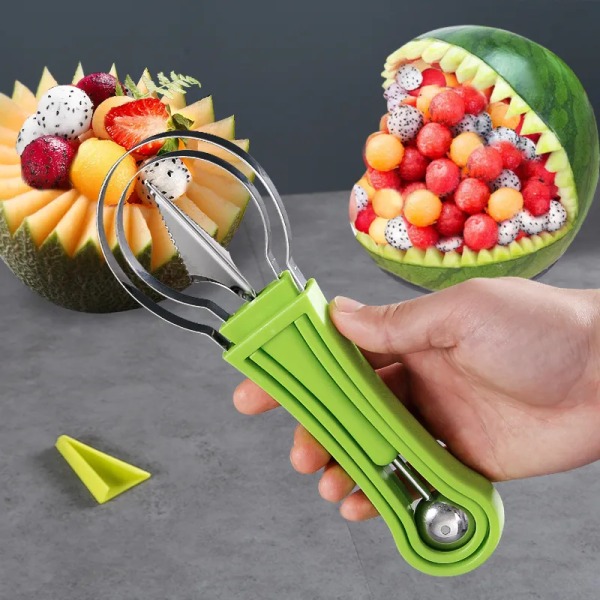3 i 1 fruktballer melon och fruktseparator köksmaterial - spot försäljning blue