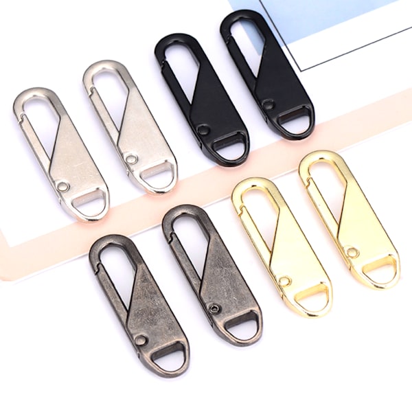 5 ST. Avtagbar dragkedja Reparation Byte av dragkedja - on stock Silver 5PCS