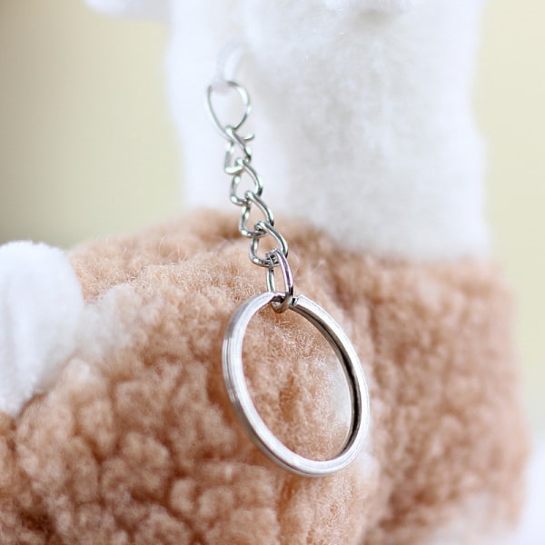 Alpaca- Nyckelring Plysch påsk Lama Plyschhänge Mini Fårdocka Gosedjur Nyckelring för flickor Pojkar - high quality Khaki One Size