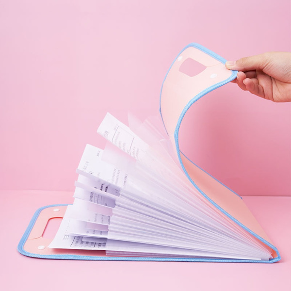 Harmonikkakotelo Folder A4 Folder PINK - spot-myynti Pink