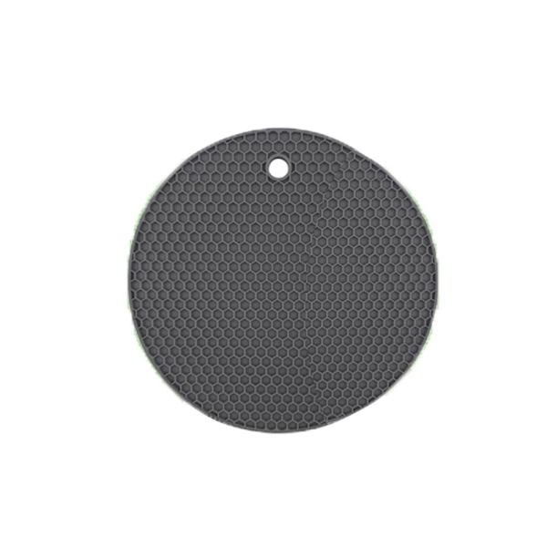 Silikoninen matto kuumille kattilille ja pannuille DARK GREY ROUND - varastossa Dark Grey Round-Round