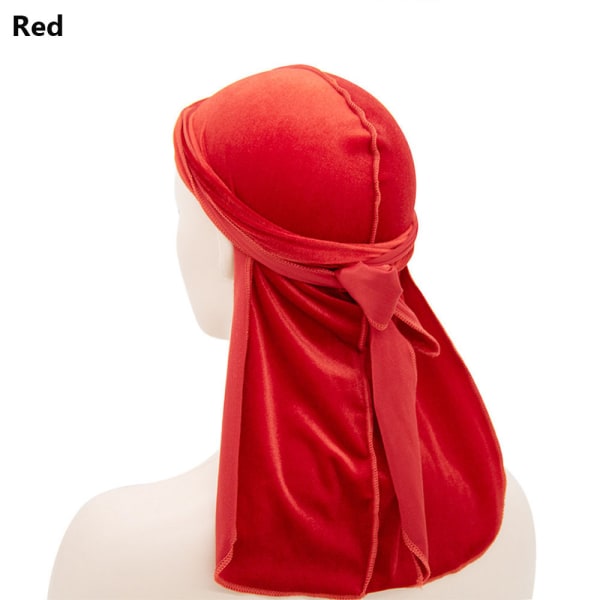 1st Durags Caps Bandana Hat RÖD - stock red