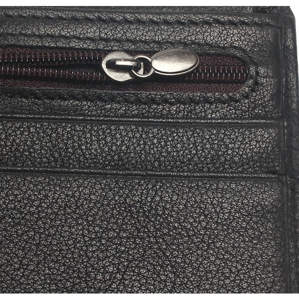 Smal Herrplånbok Äkta Läder Tunna Bifold Plånböcker För Herr Min - high quality