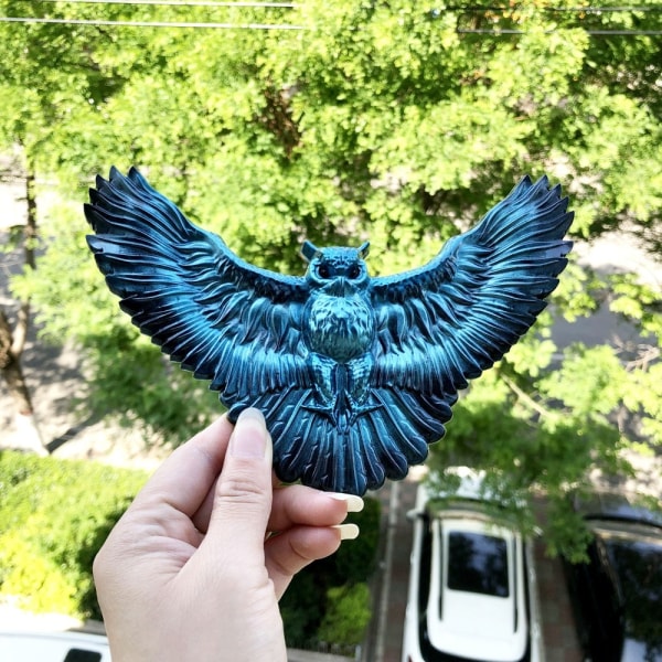 Wings Shape Pöllö seinään ripustettava muoto SININEN - spot-myynti Blue