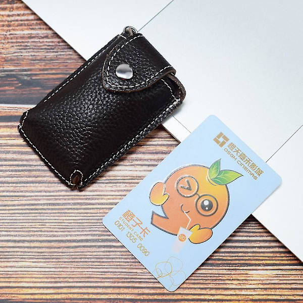 Kvinnor Män Läder Bil Nyckelring Korthållare Plånbok Case Key Organizer Väska Nyckelring - on stock