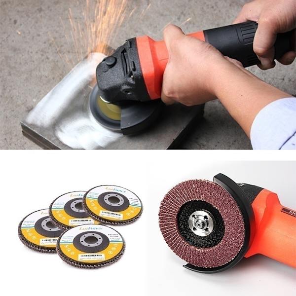 4,5 tum 60-360 sandkorn blandade aluminiumoxidslipskivor - high quality 360Grit-10pcs