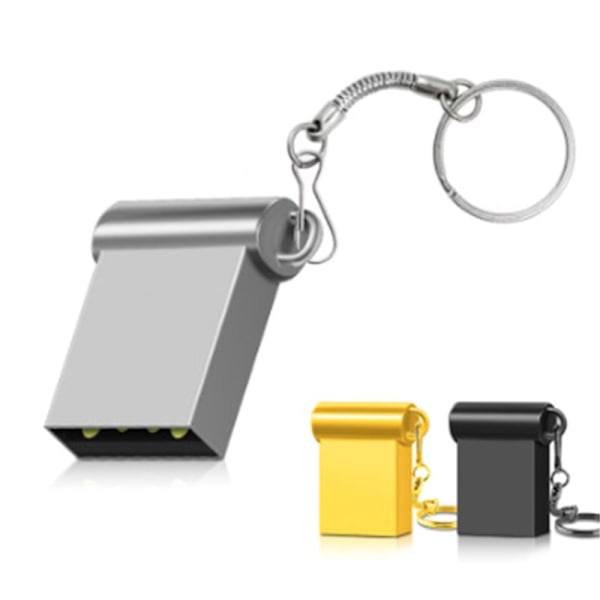 Mini High Speed ​​​​USB Flash Drive 32G 2TB Pen Drive Metal U Disk - spot-myynti Gold