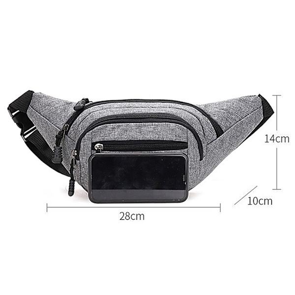 Vyötärö Chest Pack Crossbody käsilaukut GREY - varastossa grey