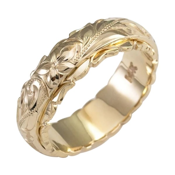 3st Flower Ring Förlovningsringar GOLD - spot försäljning Gold S