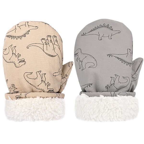 Barnhandskar Skidåkning Snöhandskar GRÅ - on stock grey L