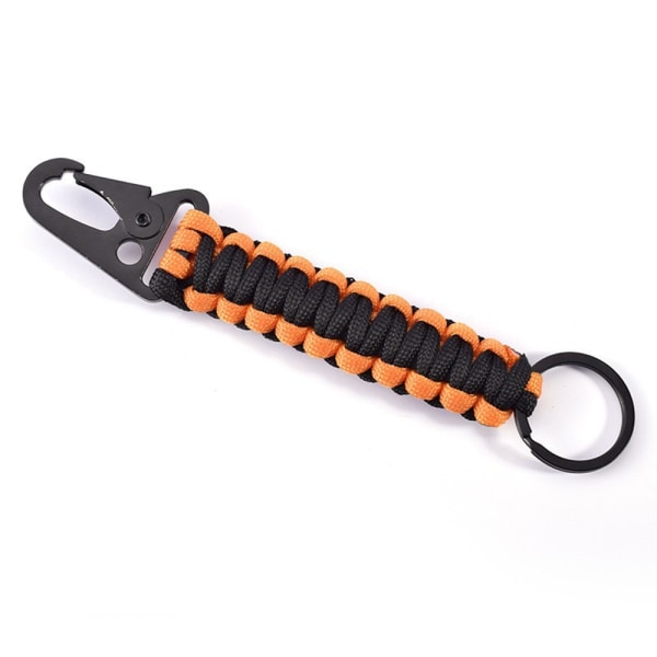 Paracord Keychain Carabiner Clamp Kaulakoru Avaimenperän koukut - laadukkaita Green