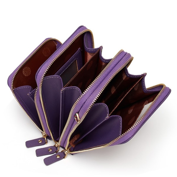 Touch Screen Mobilväska Crossbody Mobilväska Handväska - spot sales purple