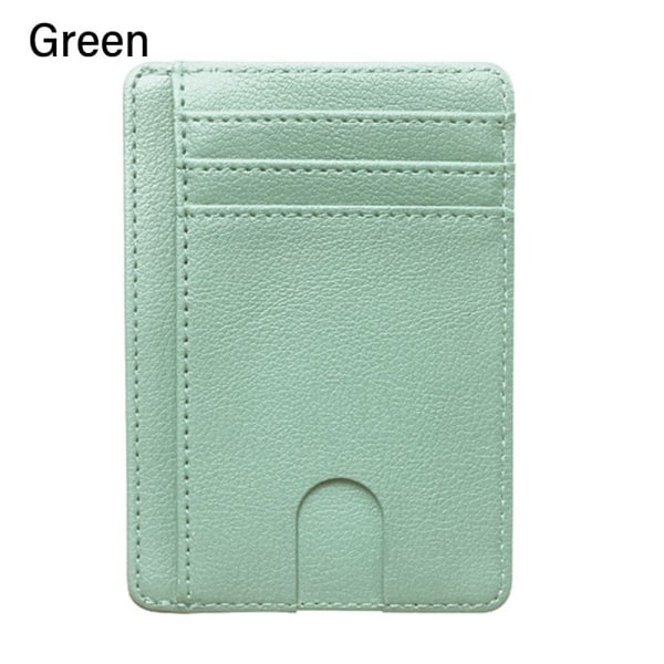Läderplånbok RFID Blockerande GRÖN - on stock green
