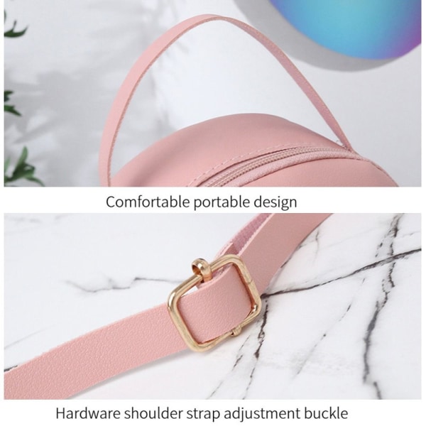 Mode Kvinnor Paljetter Mini Ryggsäck PU Läder rosa - stock rosa