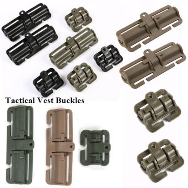 2kpl Tactical Vest Buckle Slider Buckle - varastossa 3