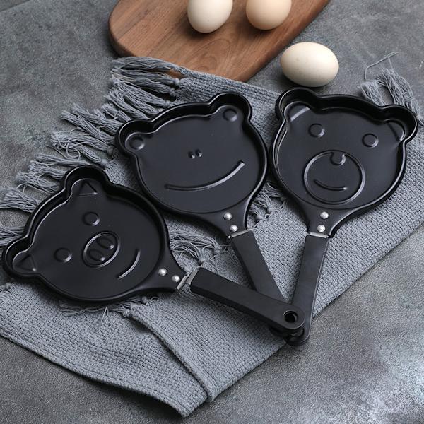 Molds för barn Pannkaka Pan Mini Pannkakor Bakare Barn Pannkaka Pan Form Non-stick pannkakspanna Köksmaterial - spot sales The Pig