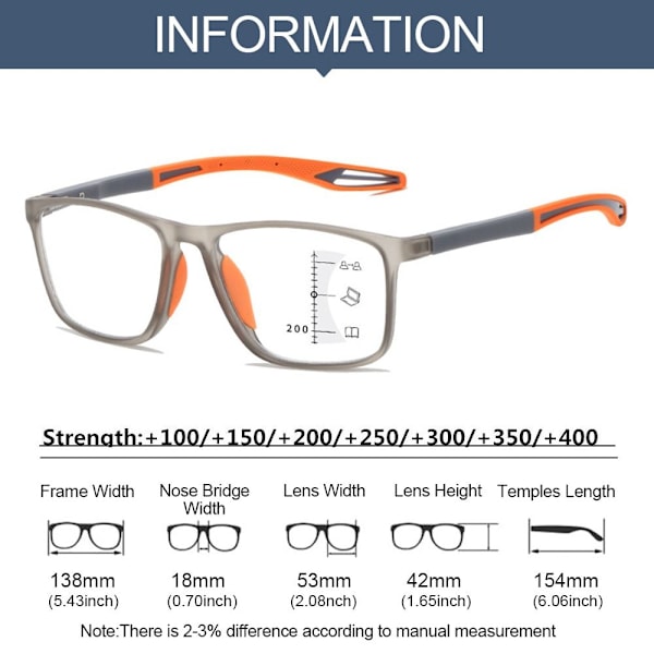 Urheilulukulasit Ultrakevyet lasit ORANGE STRENGTH 100 - varastossa Orange Strength 100