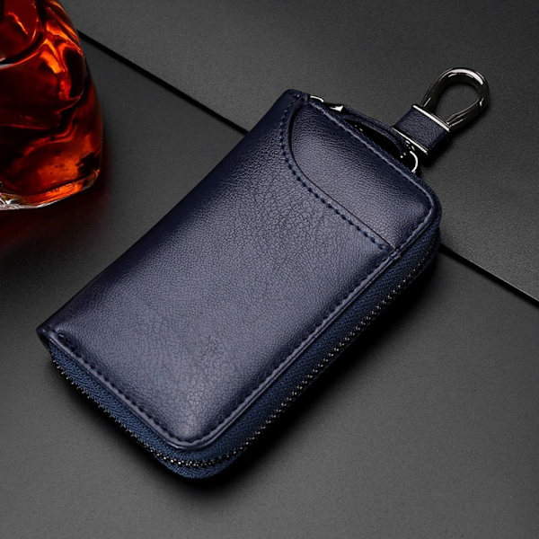 Bilnyckelväska Nyckelhållare BLÅ MED SPÄNNE - stock Blue With Buckle-With Buckle