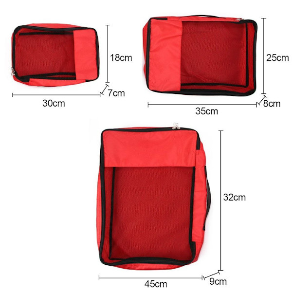 2kpl Packing Cubes Matkalaukkujen järjestäjä MUSTA - varastossa black