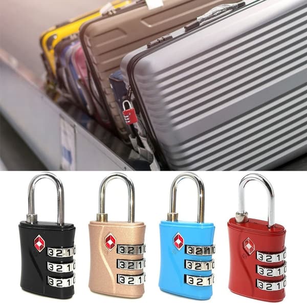 TSA Customs Code Lock Bagage Lösenordslås BLÅT - stock Blue