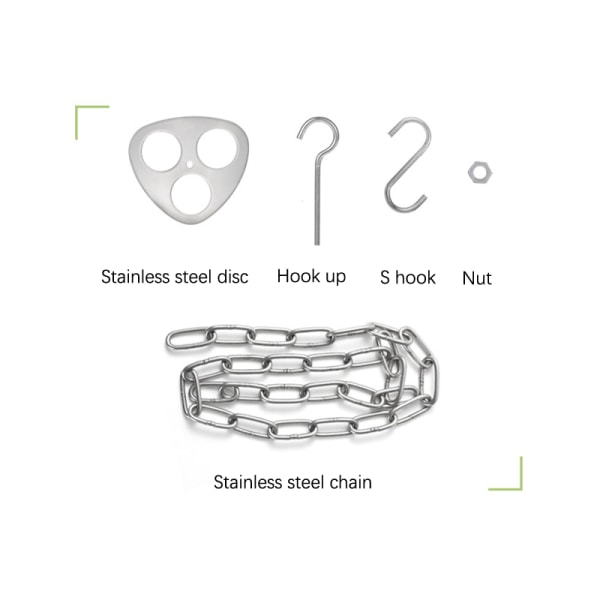 Utomhus Camping Stativ Hängande Pottfäste Grillställ - spot sales Silver