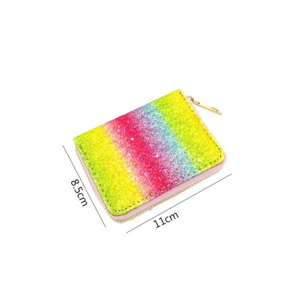 Glitter paljettplånbok med dragkedja 5 - on stock 5