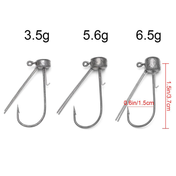 Lyijypääkoukku Kalakoukku 5.6G - varastossa 5.6g