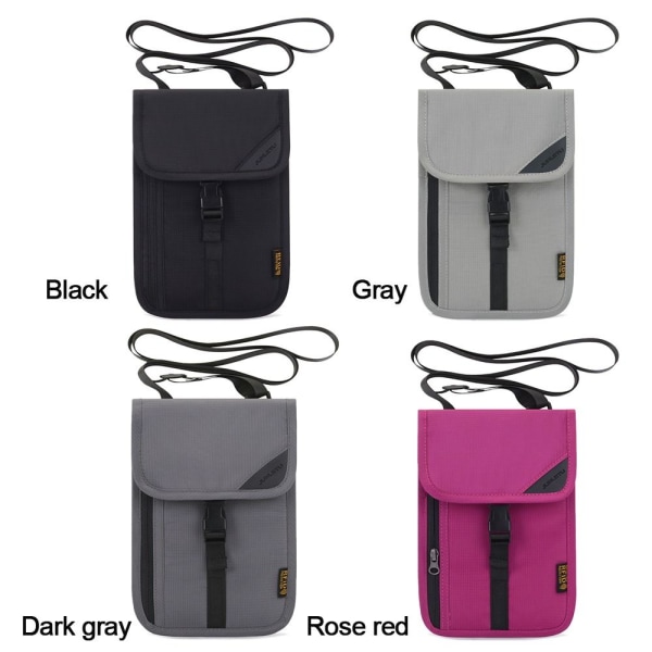 RFID Blocking Passport Case Lompakko MUSTA - varastossa black